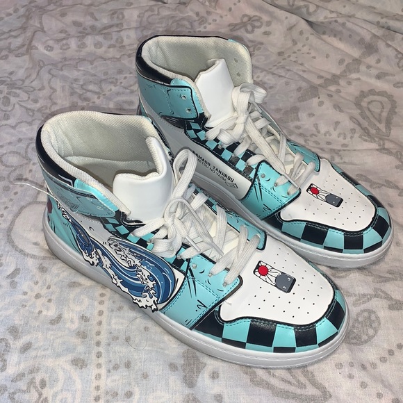 Demon Slayer Kamado Tanjiro Sneakers Sz 46 12 - Picture 1 of 11
